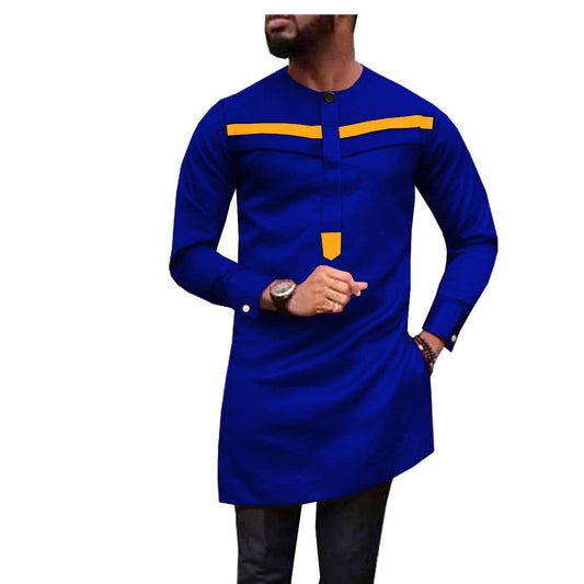 One Drop Shipping African Men's Slim l Two-Piece Suit African Clothes For Men 1912010